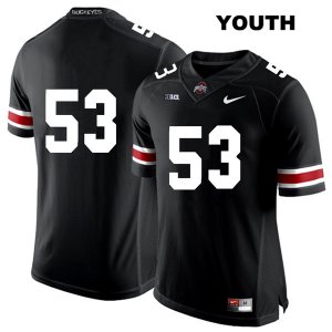 Youth NCAA Ohio State Buckeyes Davon Hamilton #53 College Stitched No Name Authentic Nike White Number Black Football Jersey BP20N56OS